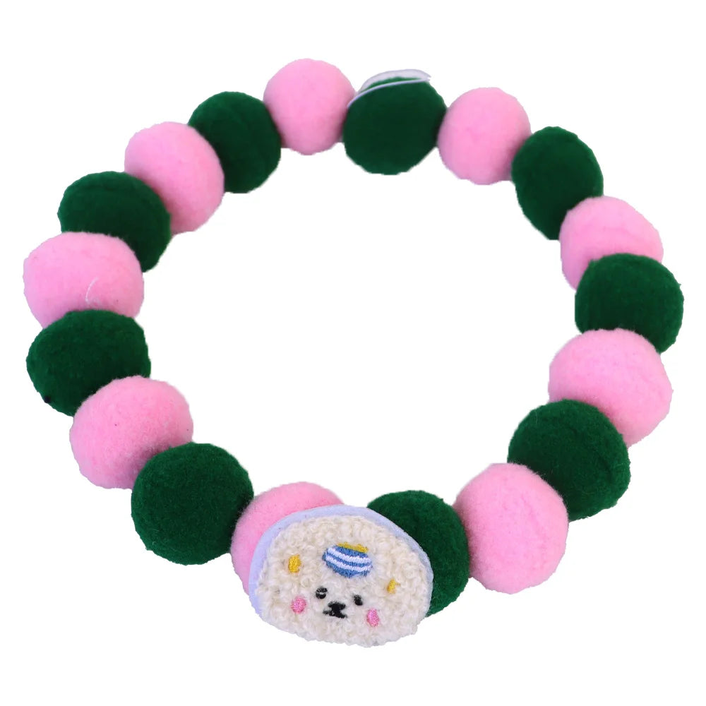 Christmas Pet Collars, Cat & Dog Funny Plush Balls Elastic Headpieces , Halloween , Party Accessories
