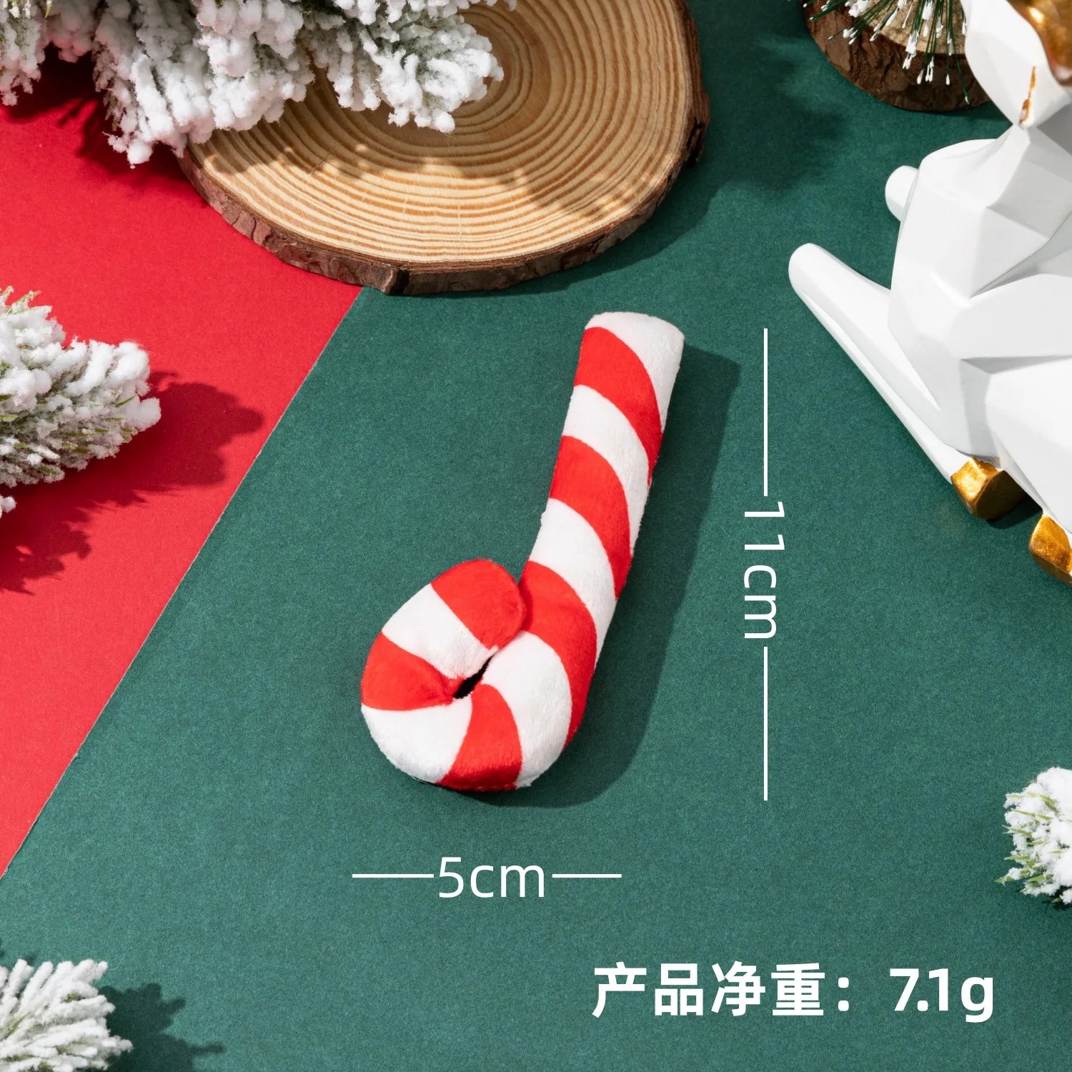 Christmas Dog Toy with BB Barking Sound Teeth Cleaning Christmas Pet Toy Puppy Accessories Interactive Toys for Small Dogs