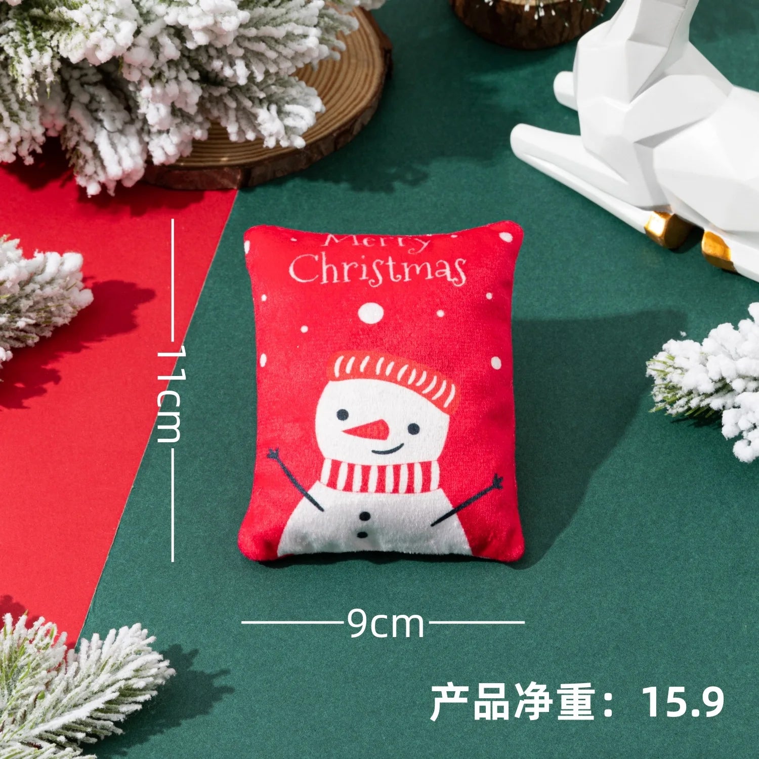 Christmas Dog Toy with BB Barking Sound Teeth Cleaning Christmas Pet Toy Puppy Accessories Interactive Toys for Small Dogs