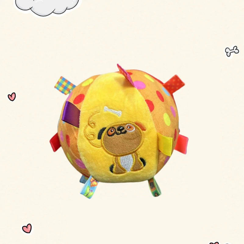 Plush Dog Vocal Toy Ball Funny Interactive Pet Toys with Bells Cleaning Tooth Chew Toy For Small Large Dogs Cats Puppy Products