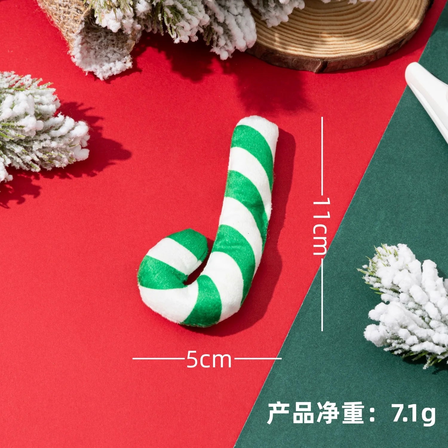 Christmas Dog Toy with BB Barking Sound Teeth Cleaning Christmas Pet Toy Puppy Accessories Interactive Toys for Small Dogs