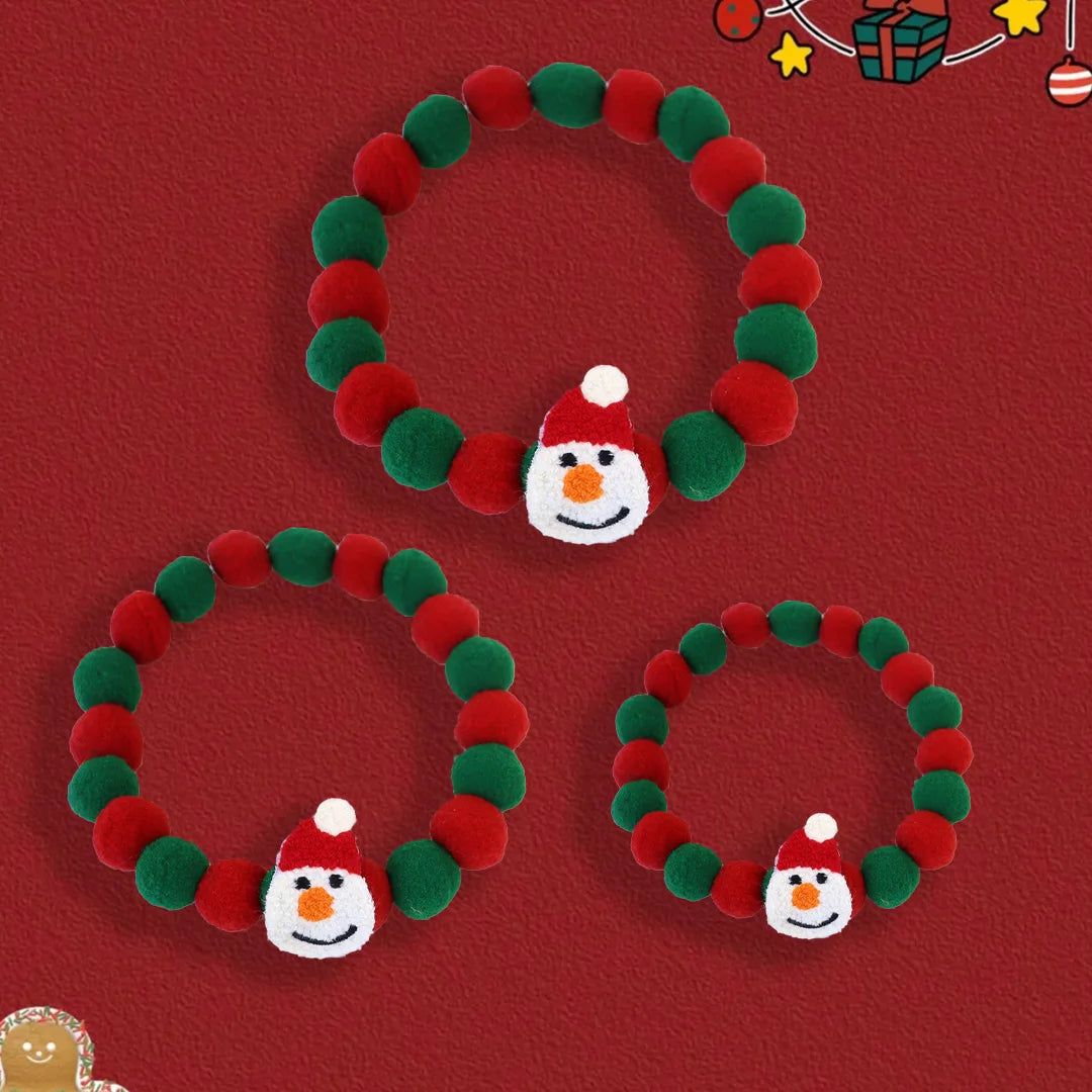 Christmas Pet Collars, Cat & Dog Funny Plush Balls Elastic Headpieces , Halloween , Party Accessories