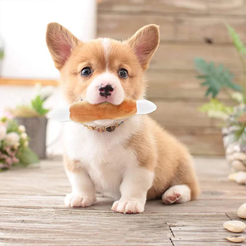 Puppy Dog Cat Squeaker Toys Soft Plush Pet Stuffed Little Toy for Small Dogs Chihuahua Pomeranian Gift Happy Time Pet Supplies