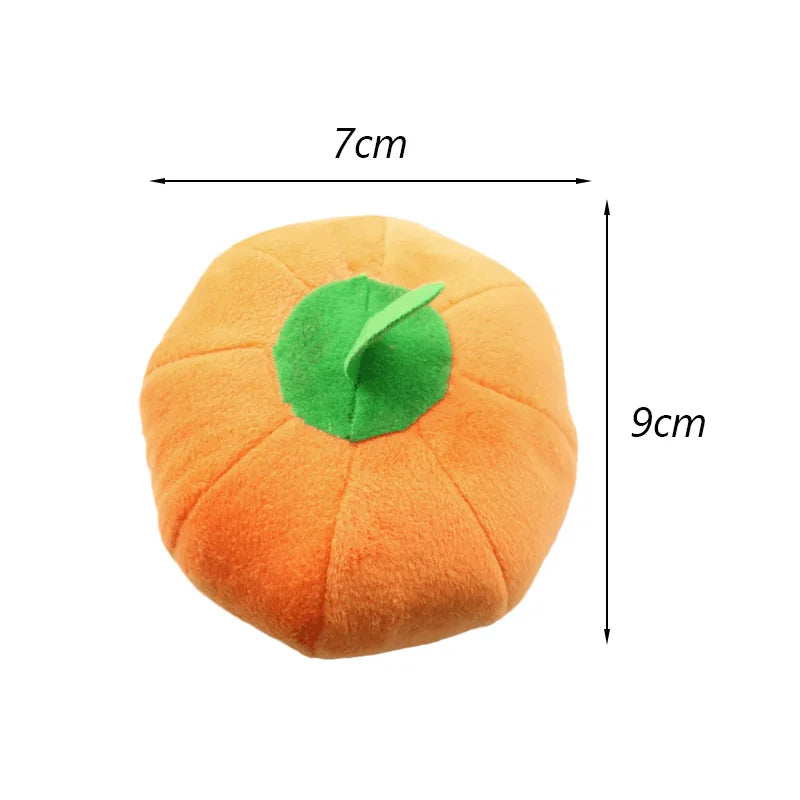Bite Resistant Puppy Dog Cat Chew Toys Plush Squeaky Pet Fruit Toy for Small Medium Dogs Chihuahua Beagle mascotas Accessories