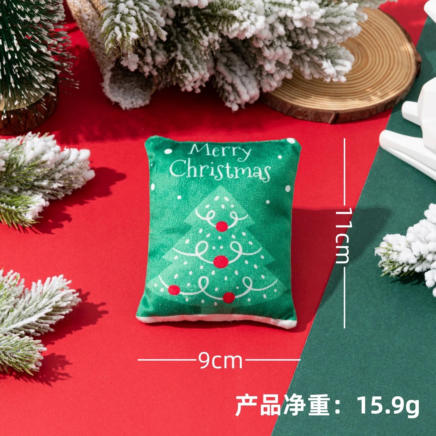 Christmas Dog Toy with BB Barking Sound Teeth Cleaning Christmas Pet Toy Puppy Accessories Interactive Toys for Small Dogs