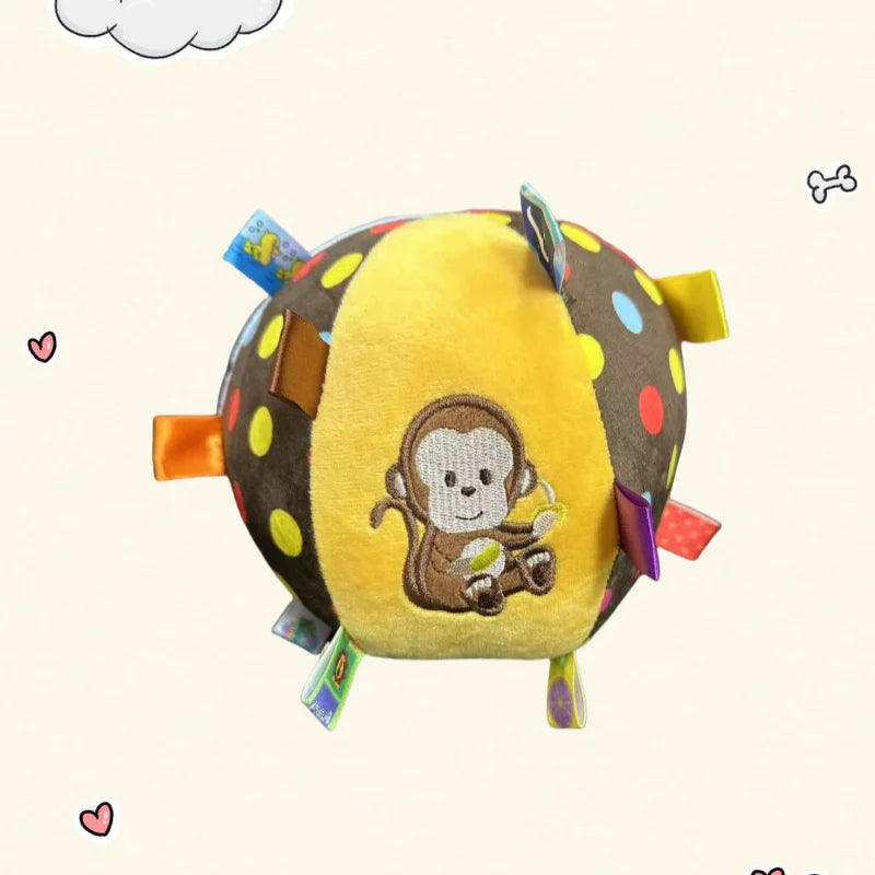 Plush Dog Vocal Toy Ball Funny Interactive Pet Toys with Bells Cleaning Tooth Chew Toy For Small Large Dogs Cats Puppy Products