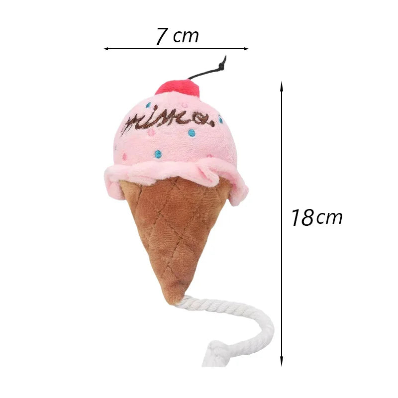 Bite Resistant Puppy Dog Cat Chew Toys Plush Squeaky Pet Fruit Toy for Small Medium Dogs Chihuahua Beagle mascotas Accessories